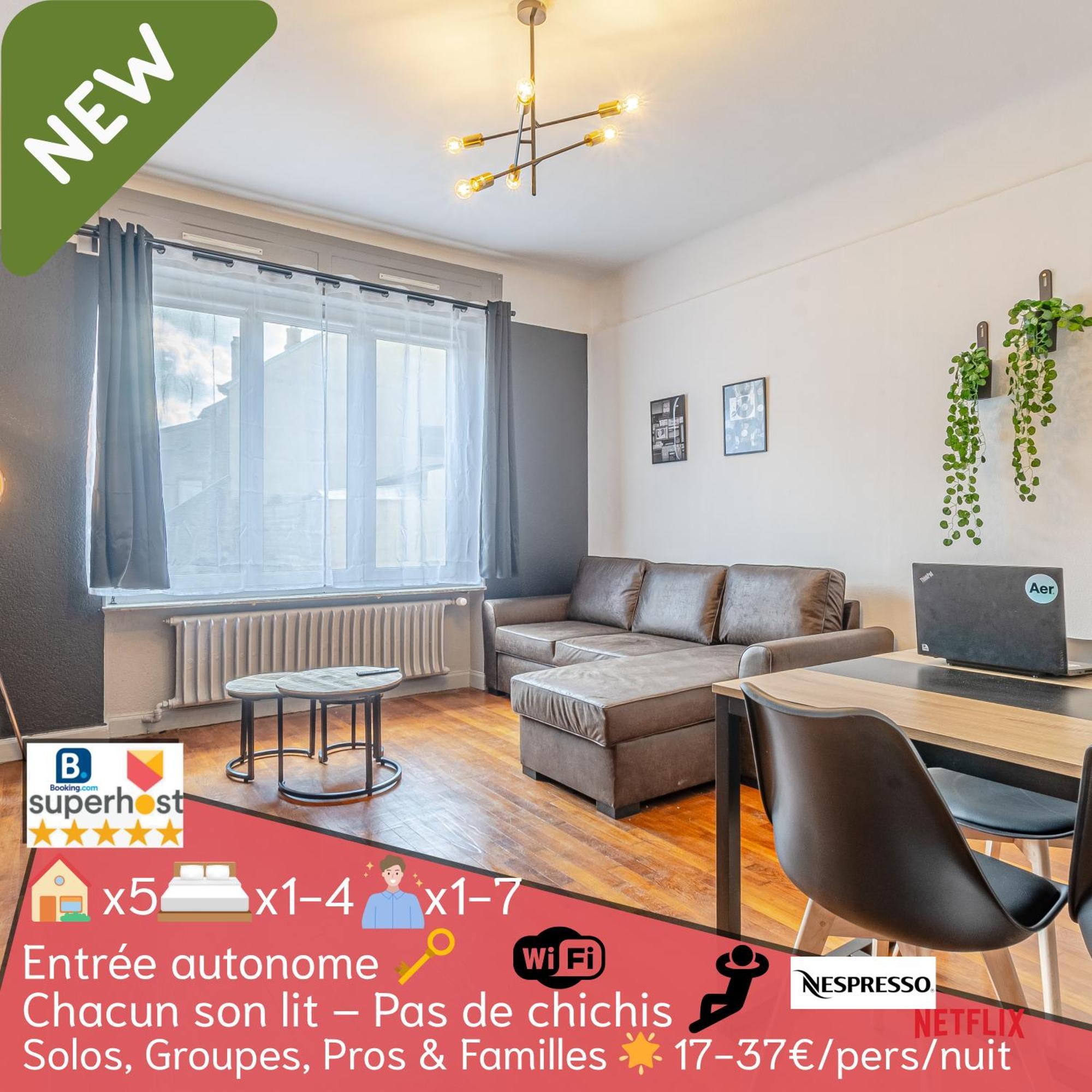 Studio & Appts - 1 A 4 Lits, 1 To 4 Beds - 1 A 7 Pers, 1 To 7 Pax - Confort, Flexibilite Hayange Exterior photo